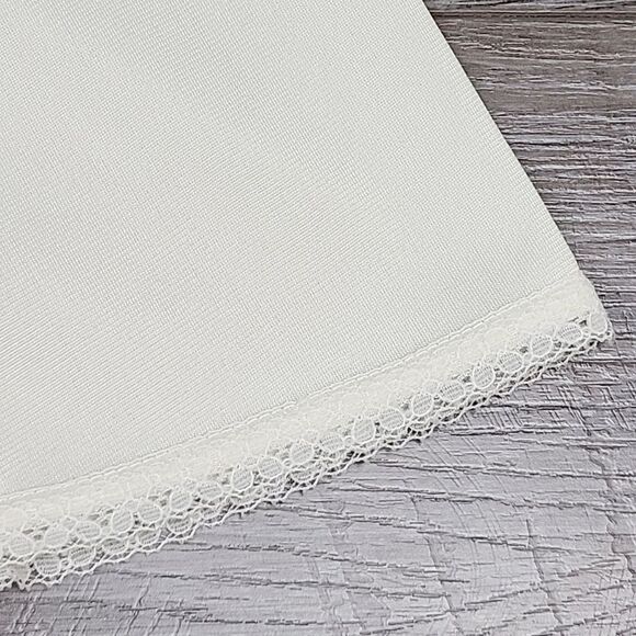 VINTAGE 1970s Ivory Lace Trim Slip Skirt Small-Medium - Picture 4 of 16